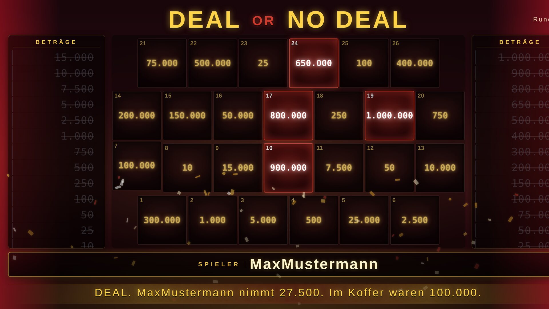 Deal or No Deal Screenshot 3