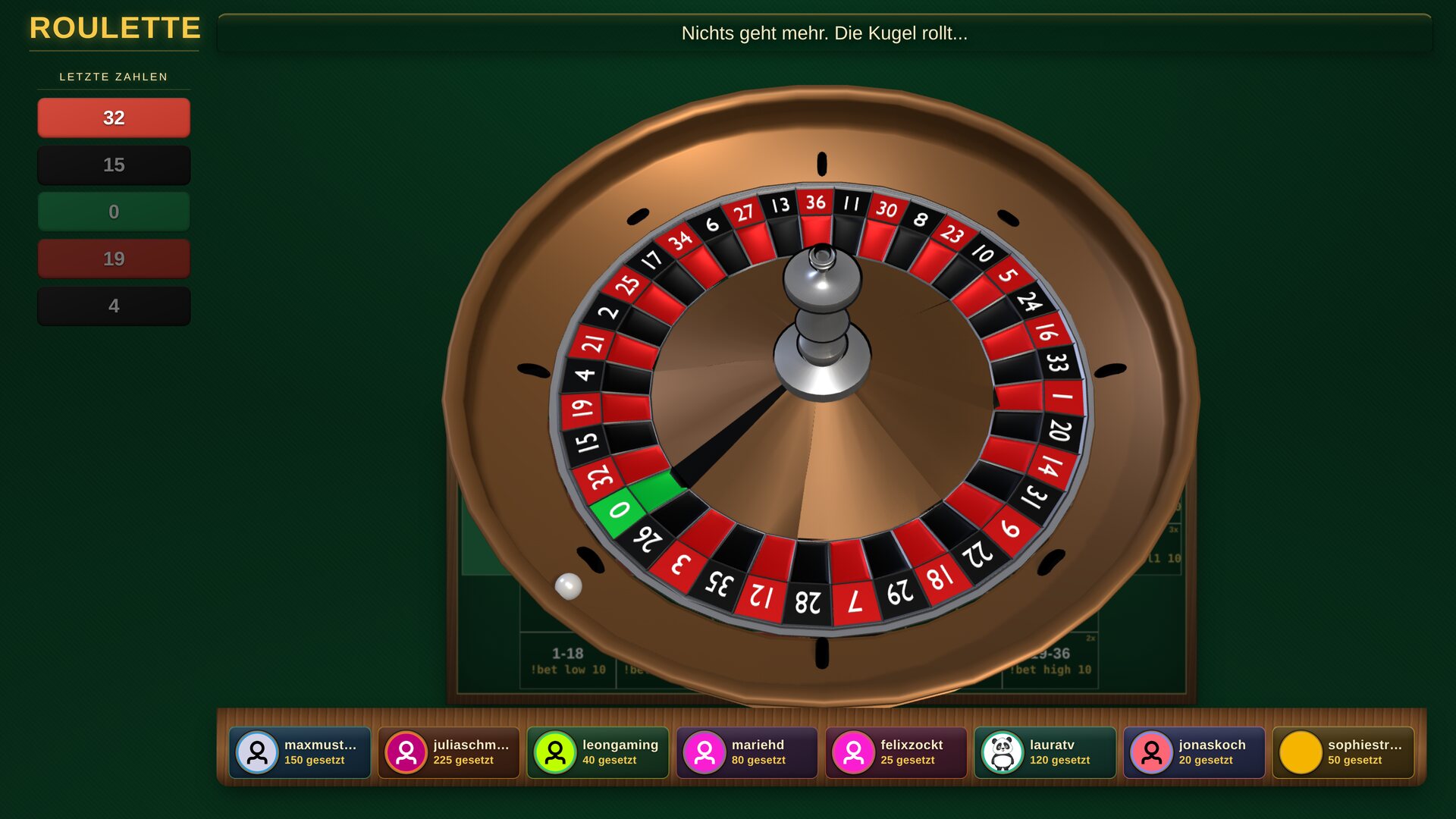 Roulette Screenshot 1